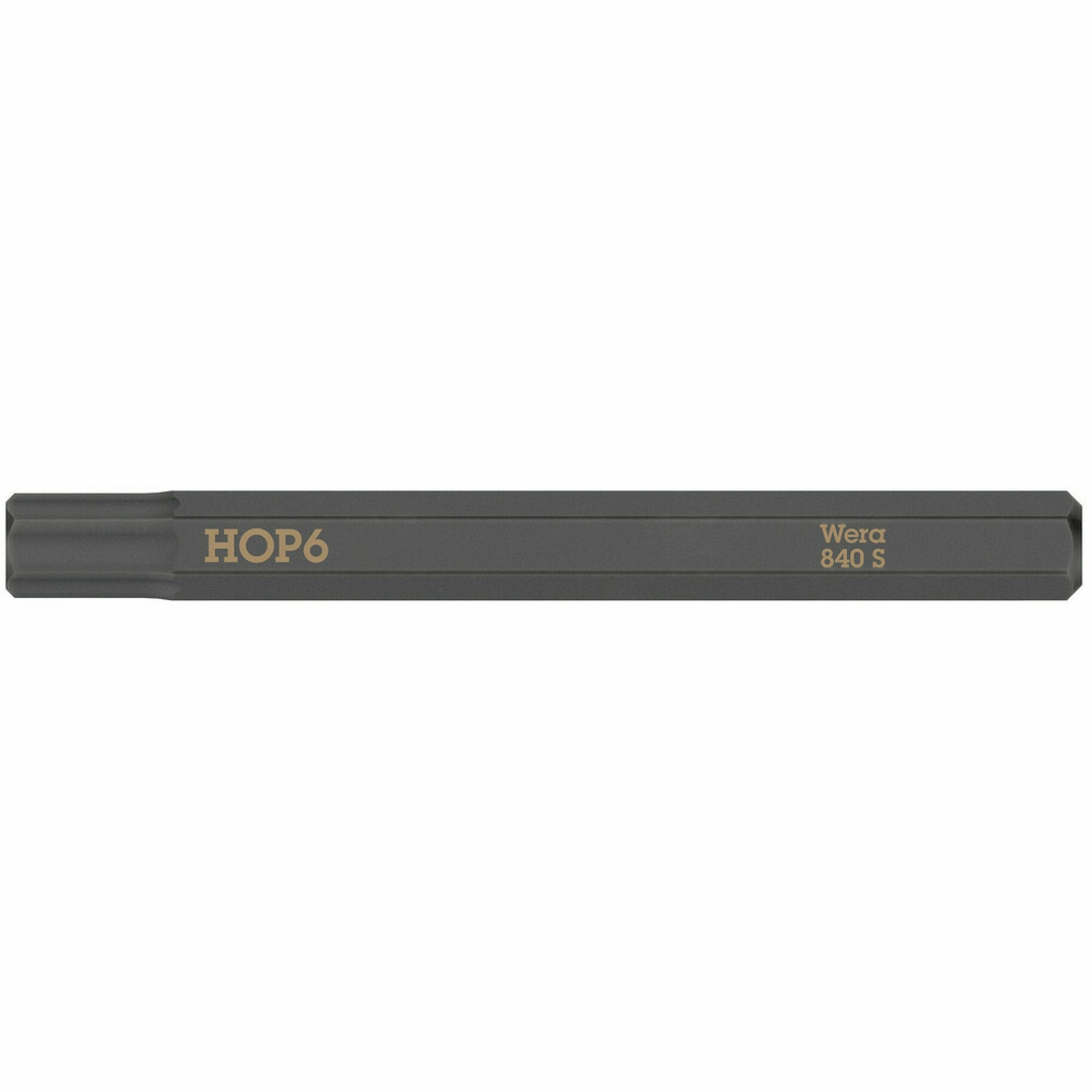 Wera 840 S Hex-Plus bits for impact screwdrivers, 5/32" x 70 mm