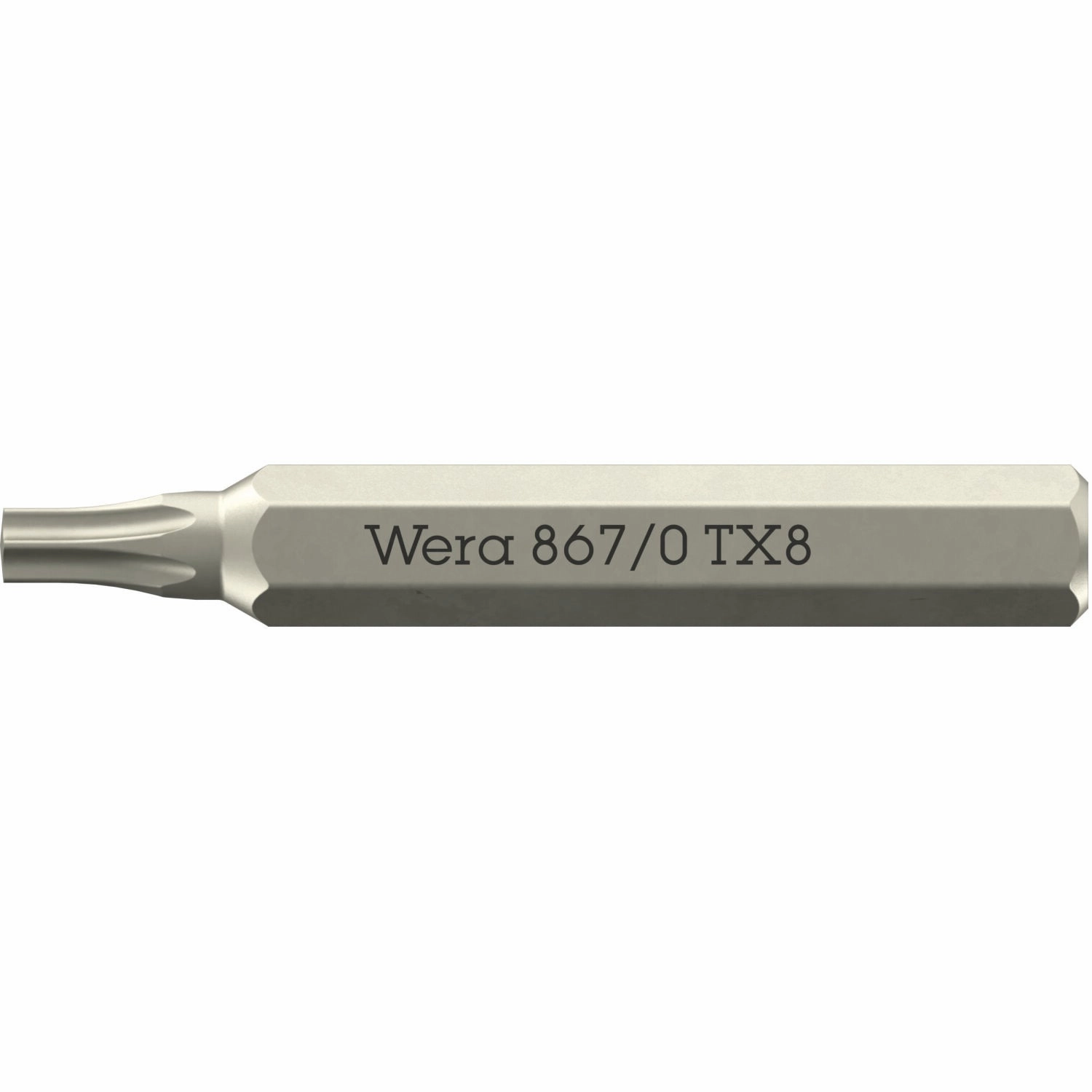 Wera 867/0 Micro Bits for TORX Socket Screws, TX8 x 30 mm