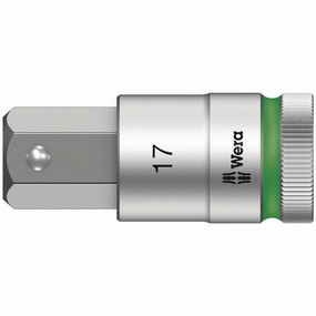 Wera 8740 C HF Zyklop bit socket with 1/2" drive with holding function, 14 x 60 mm
