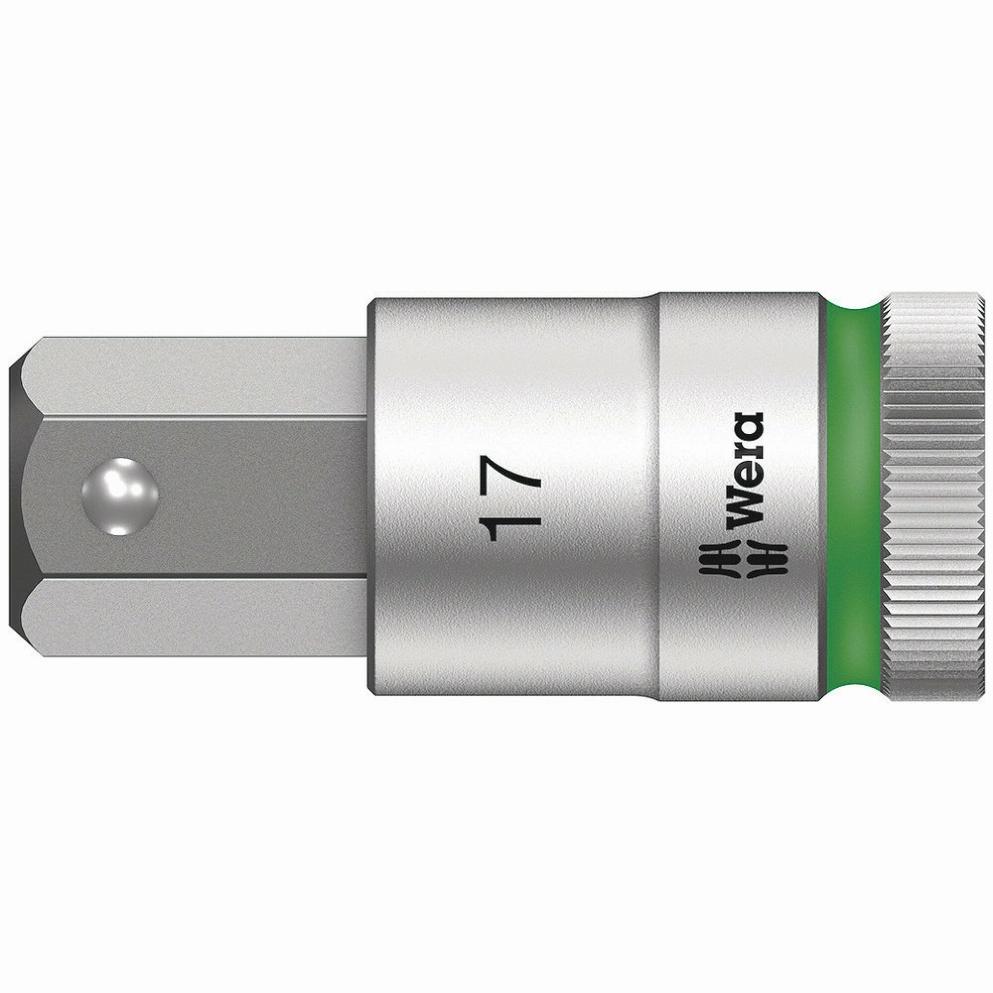 Wera 8740 C HF Zyklop bit socket with 1/2" drive with holding function, 14 x 60 mm