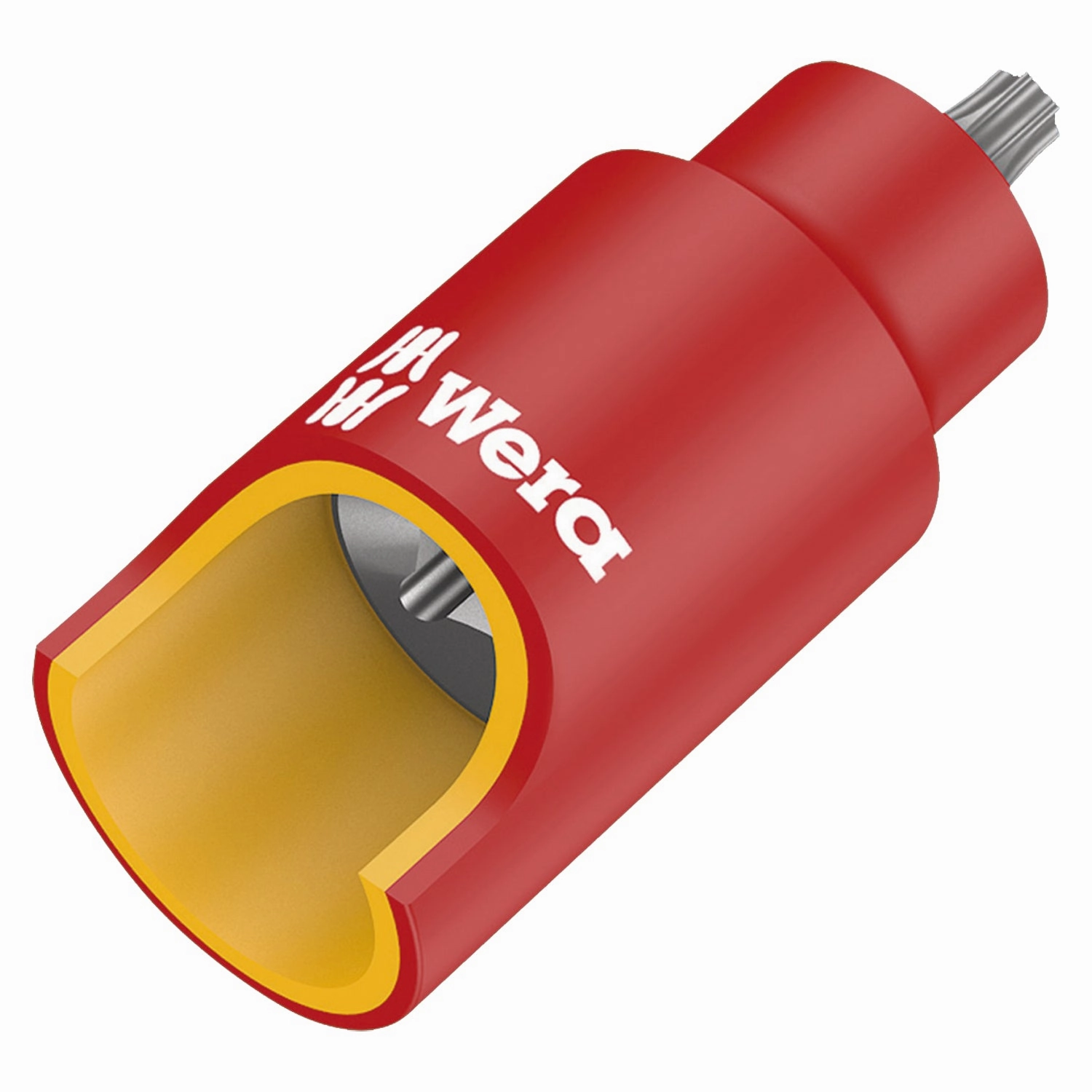 Wera 8767 B VDE HF TORX Zyklop bit socket, insulated, with holding function, 3/8" drive, TX 20 x 55 mm
