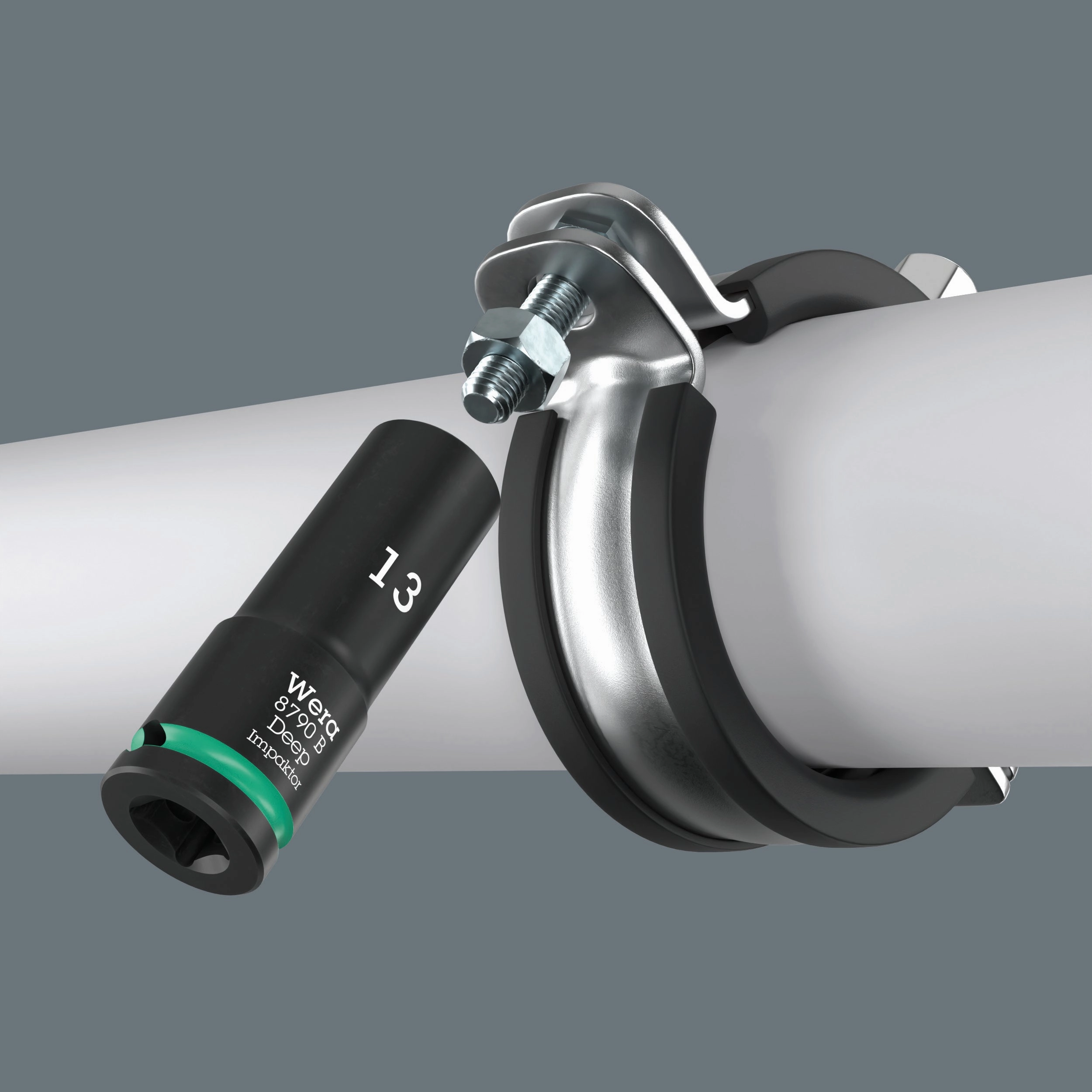 Wera 8790 B Impaktor Deep Socket with 3/8" drive, 13/16"