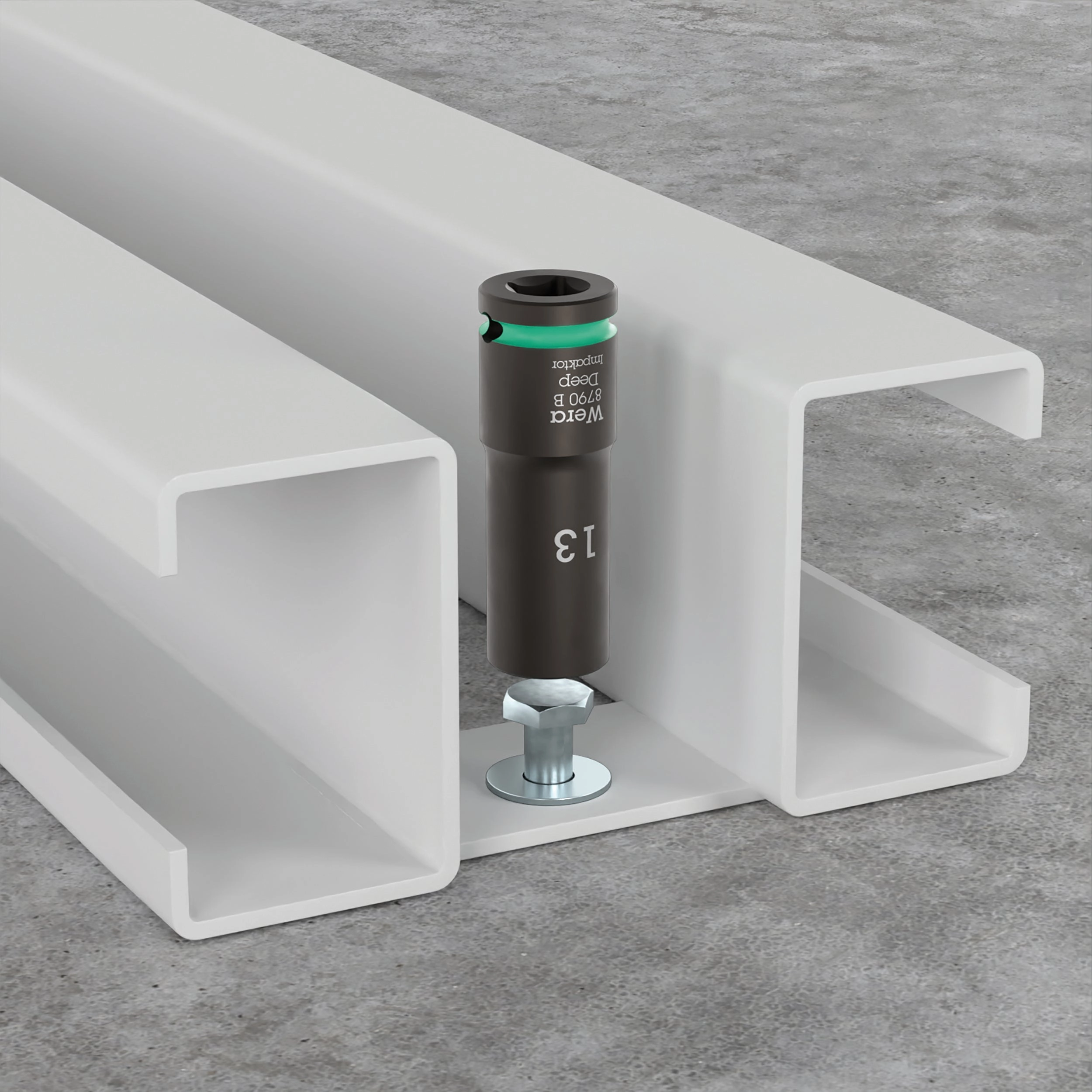 Wera 8790 B Impaktor Deep Socket with 3/8" drive, 13/16"