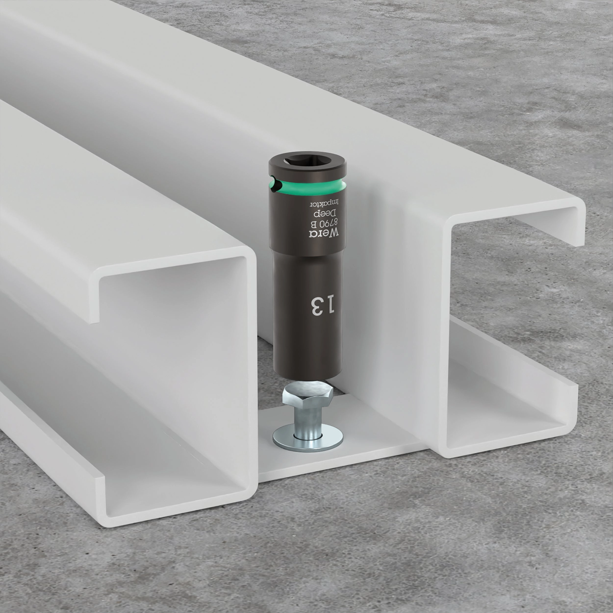 Wera 8790 B Impaktor Deep Socket with 3/8" drive, 9/16"