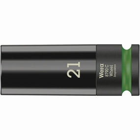 Wera 8790 C Wheel Impaktor Socket with 1/2" drive, 19 x 85 x 30 mm