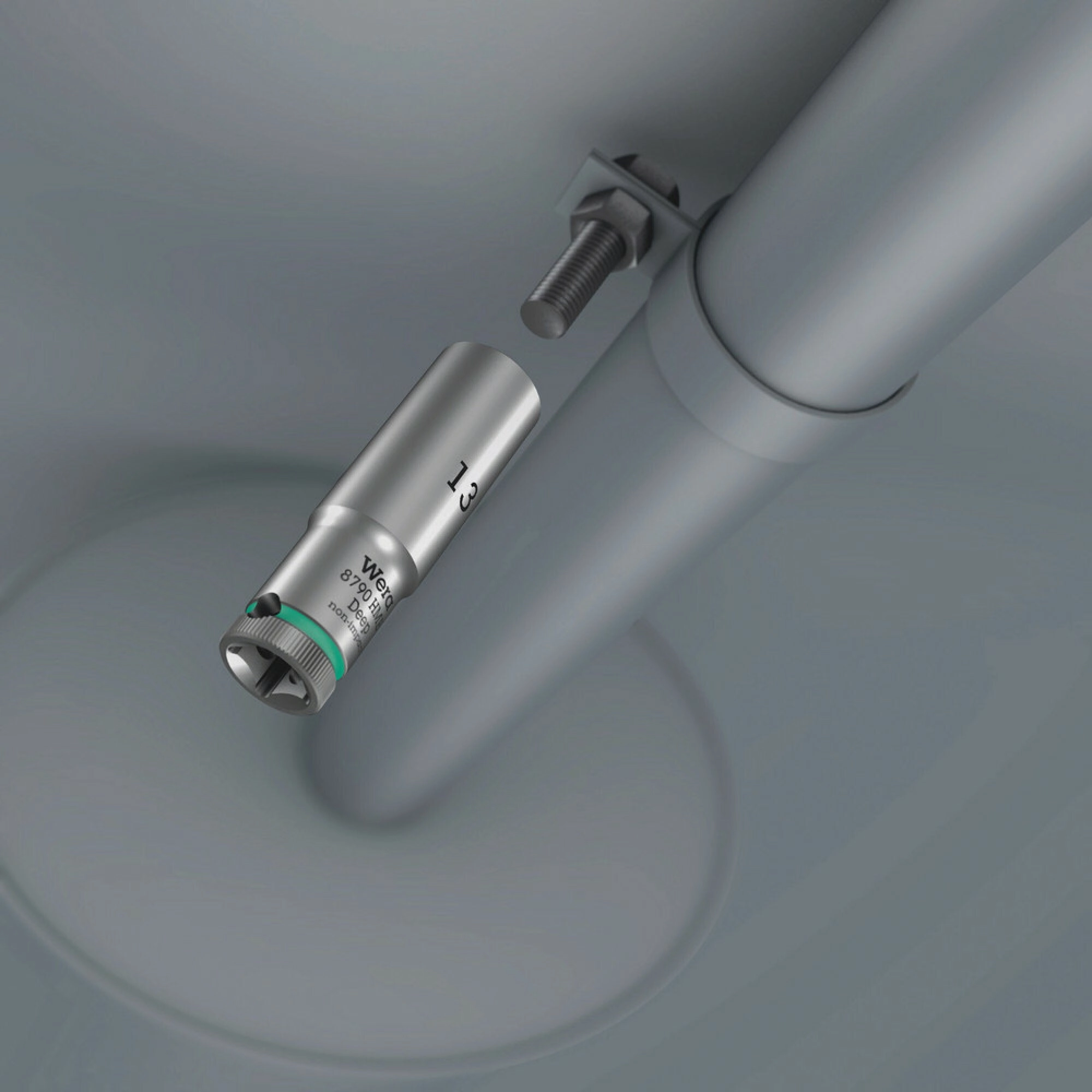 Wera 8790 HMB Deep 3/8" socket, 19 x 64 mm
