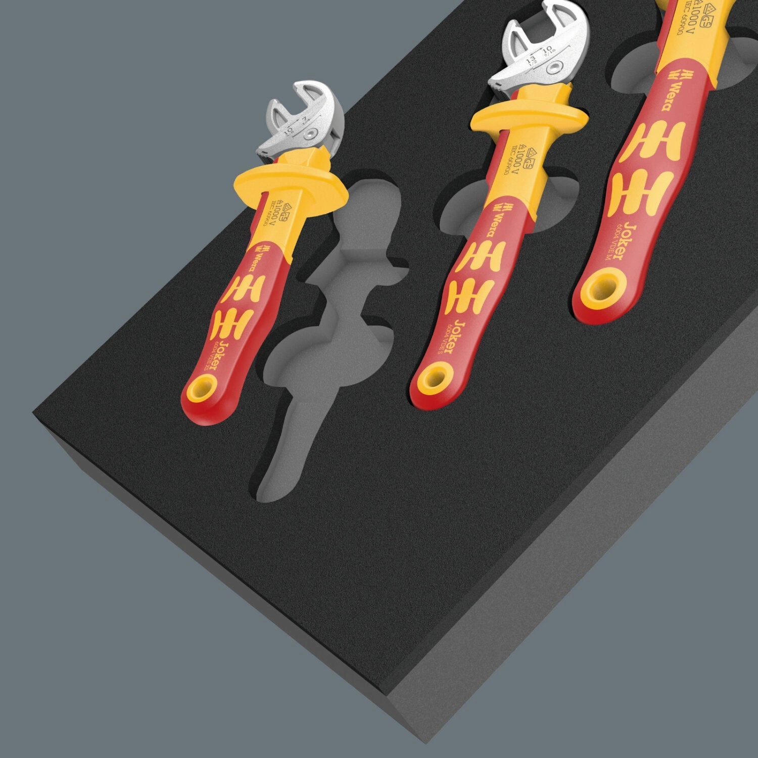 Wera 9734 Foam Insert 6004 Joker VDE Set 1, 4 Pc.