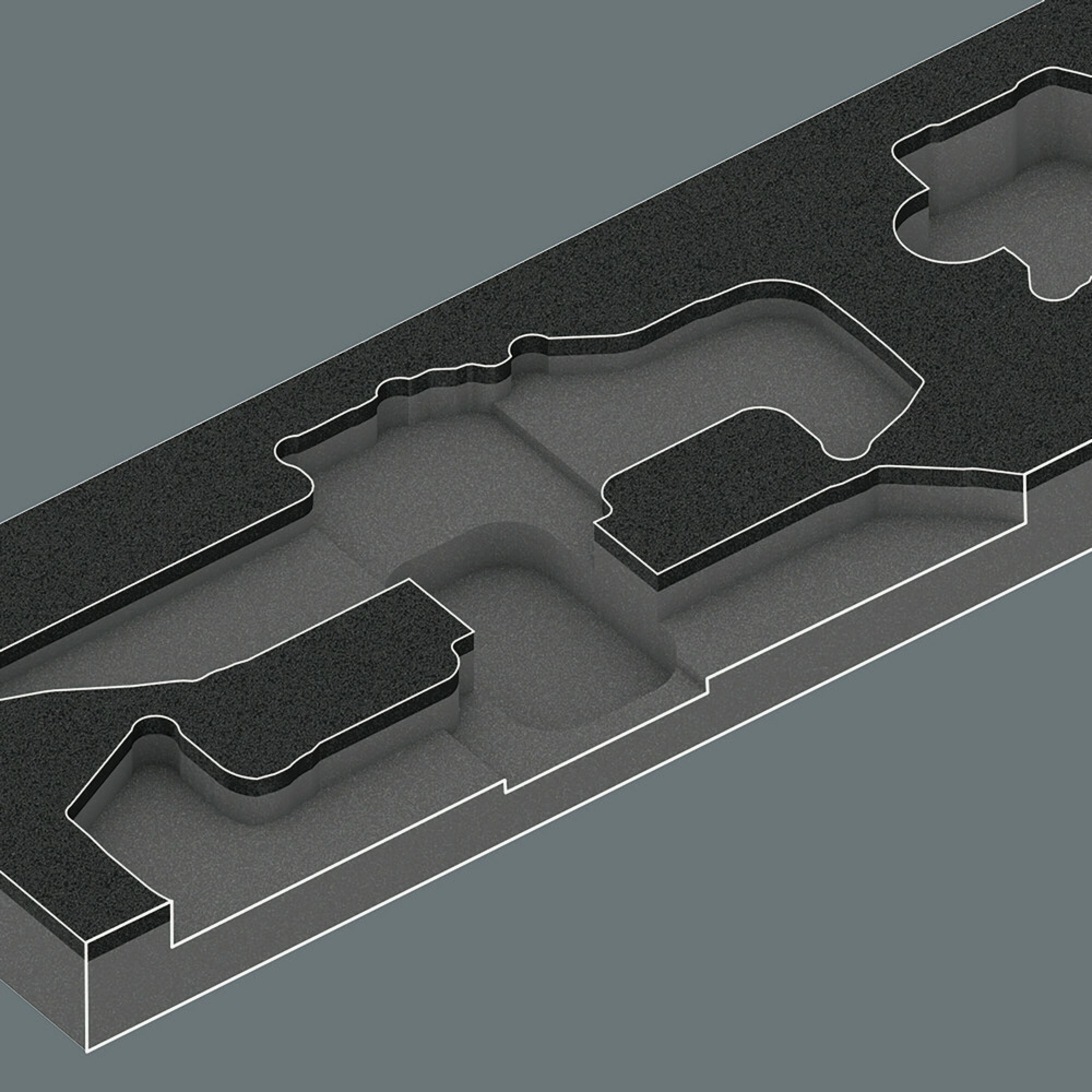 Wera 9740 Foam insert L-key set 1, 20 pieces