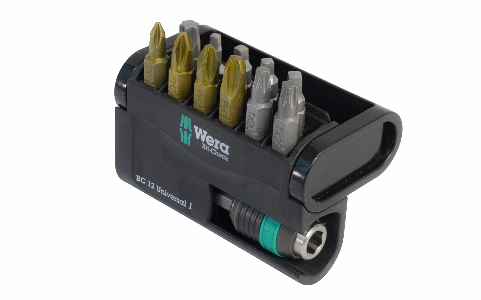 Wera Bit Set with Rapid Change Adaptor - "Bit-Check 12 Universal 1"