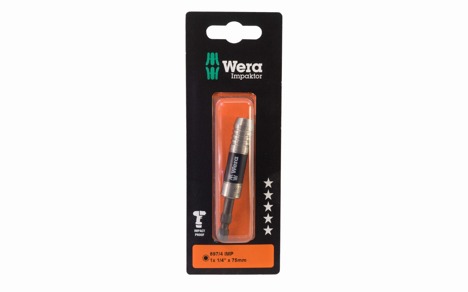 Wera Impaktor Holder with Retaining Ring & Magnet "897/4 IMP"