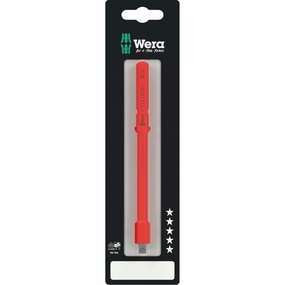Wera Kraftform Kompakt A VDE 712 i SB Adapter Blade, Insulated, for 1/4" Sockets, 1/4" x 154 mm