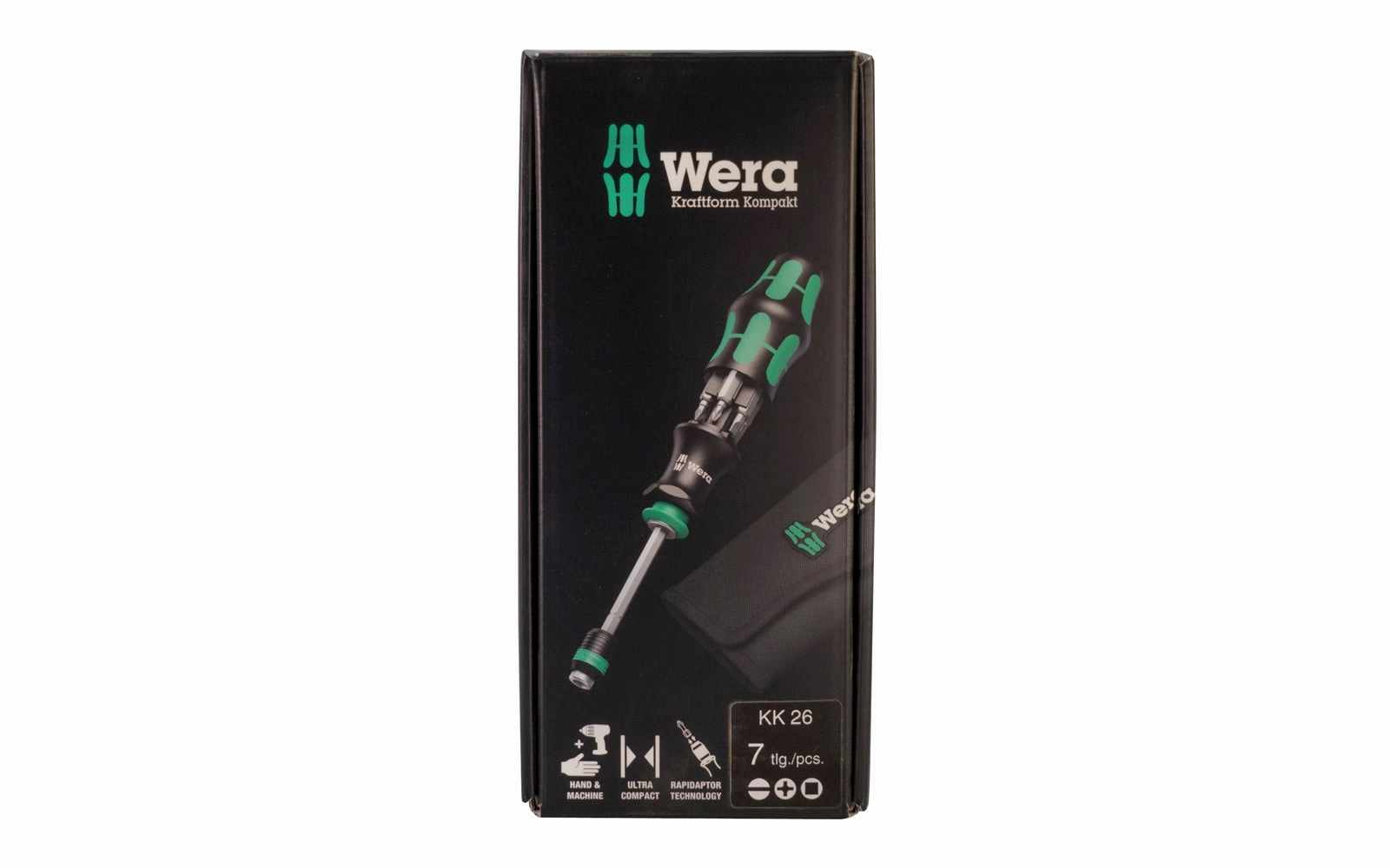 Wera Screwdriver Set & Bits With Pouch - "Kraftform Kompakt 26"