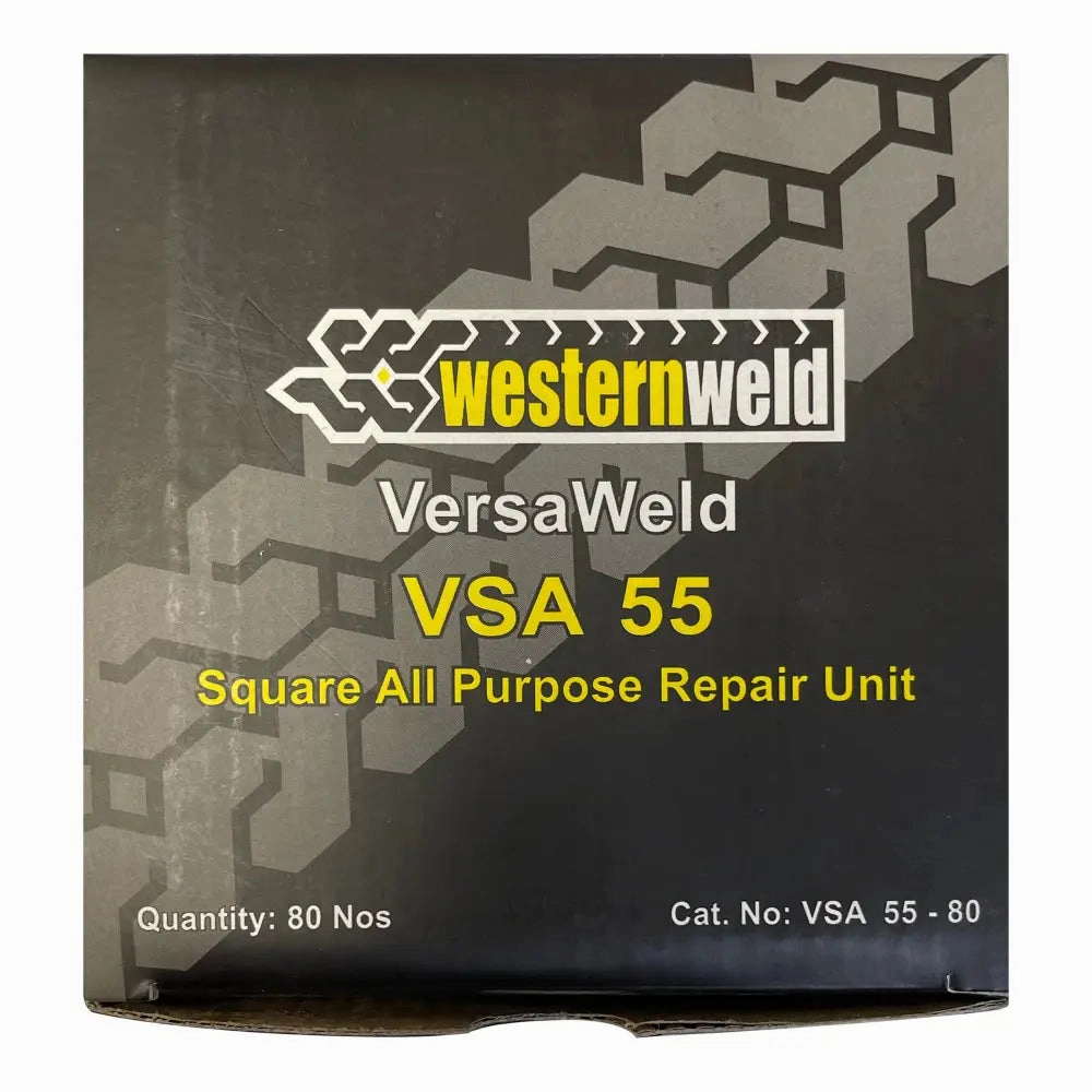 Western Weld VersaWeld 2.25" Square All Purpose Patch, 80 pcs - VSA 55-80