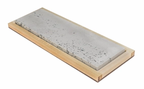 Wide Soft Arkansas Bench Stone with Wooden Box ~ 8" x 2-1/2"