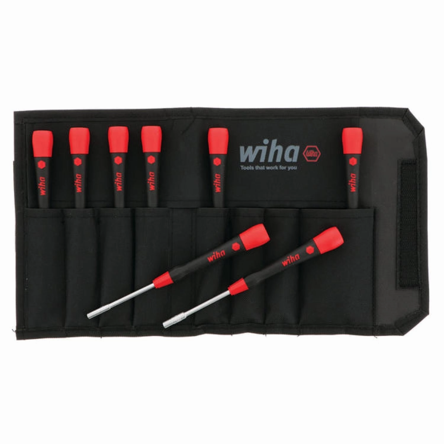 Wiha Tools 26593 8 Piece PicoFinish Precision Nut Driver Set - SAE