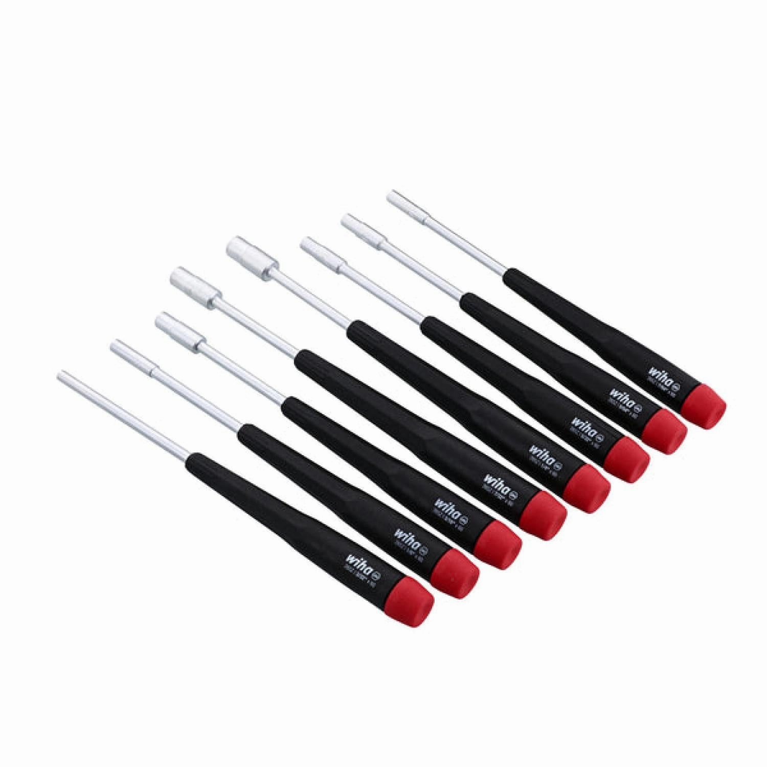 Wiha Tools 26599 Precision Inch Nut Drivers with Canvas Pouch, 8 Pc. Set