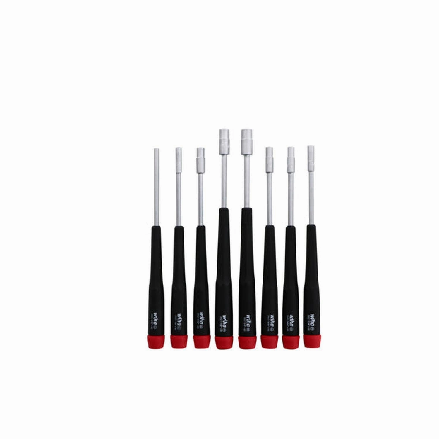 Wiha Tools 26599 Precision Inch Nut Drivers with Canvas Pouch, 8 Pc. Set