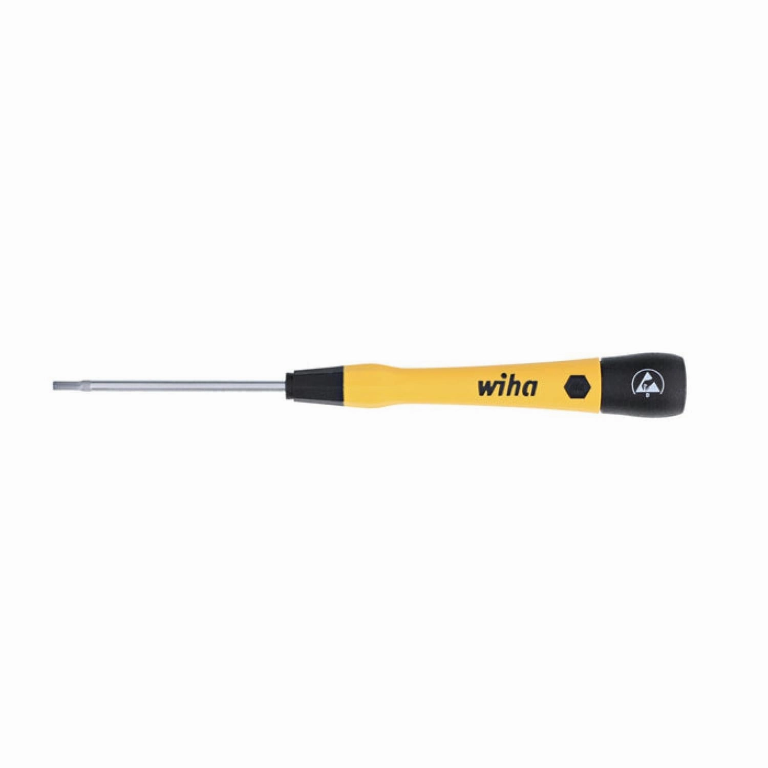 Wiha Tools 27558 ESD Safe PicoFinish Precision Screwdriver - Hex 3/32" x 60mm
