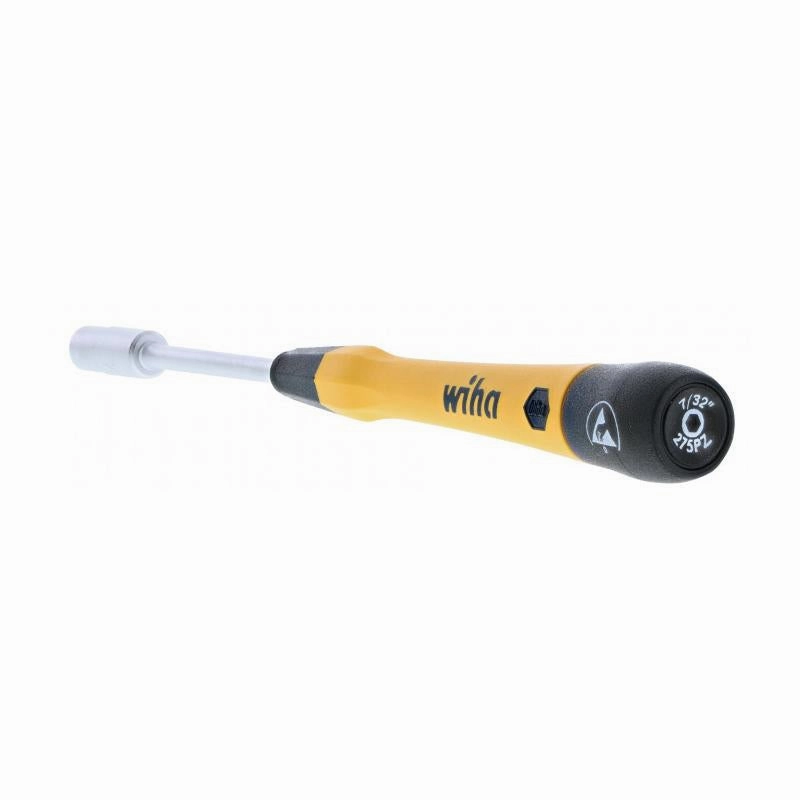 Wiha Tools 27776 ESD Safe PicoFinish Precision Screwdriver - Nutdriver 7/32" x 60mm