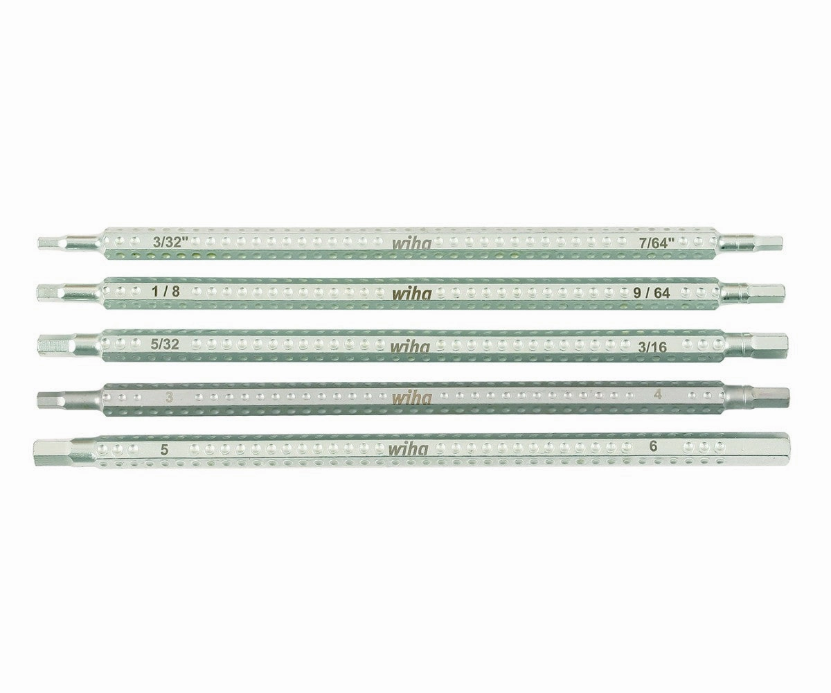 Wiha Tools 28474 5 Piece Drive-Loc VI Hex Blade Set