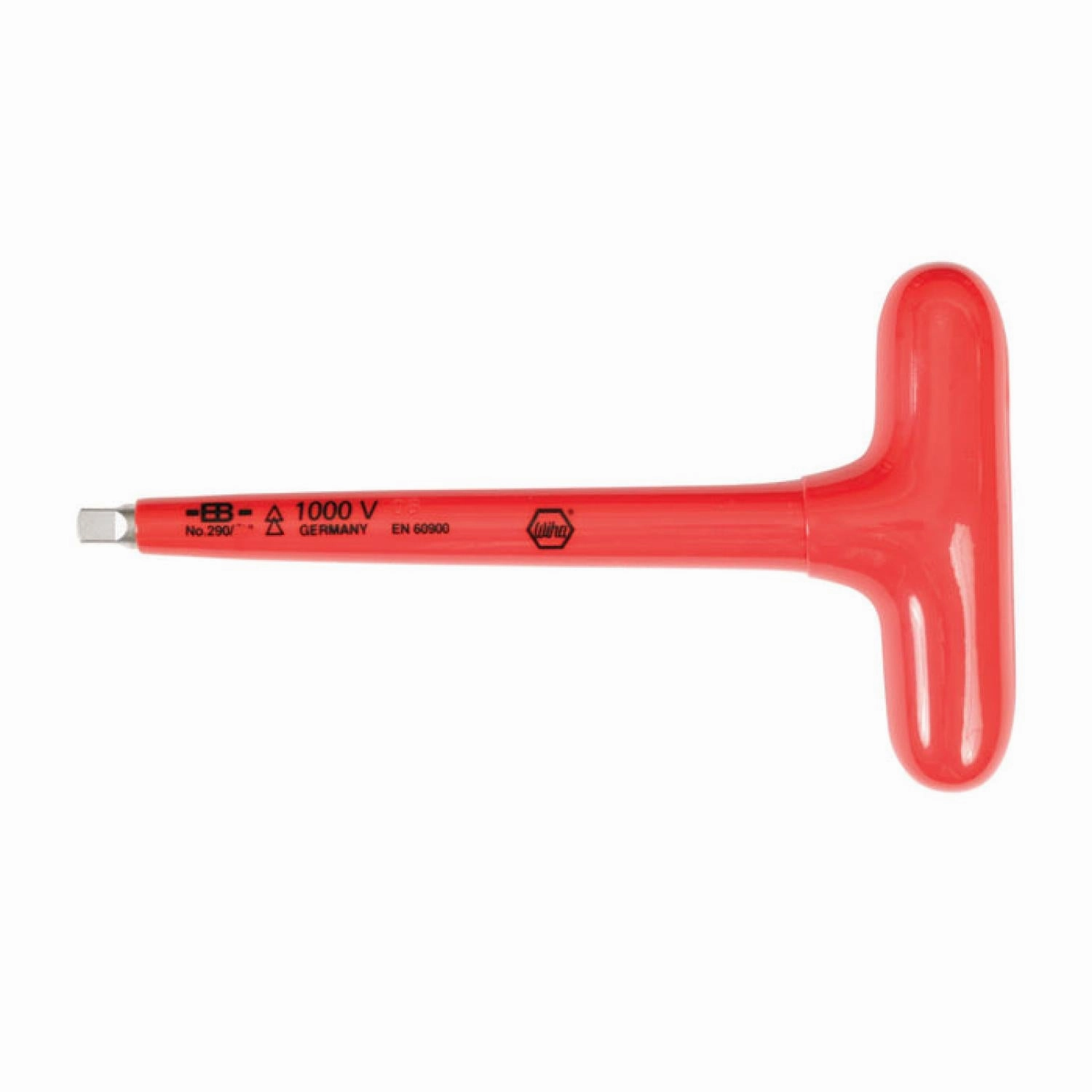 Wiha Tools 29006 1/4" x 160mm Drive Insulated T-handle Socket Holder