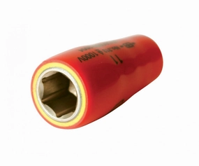 Wiha Tools 31345 Insulated Socket, 1/4" Drive, 9/16 Inch