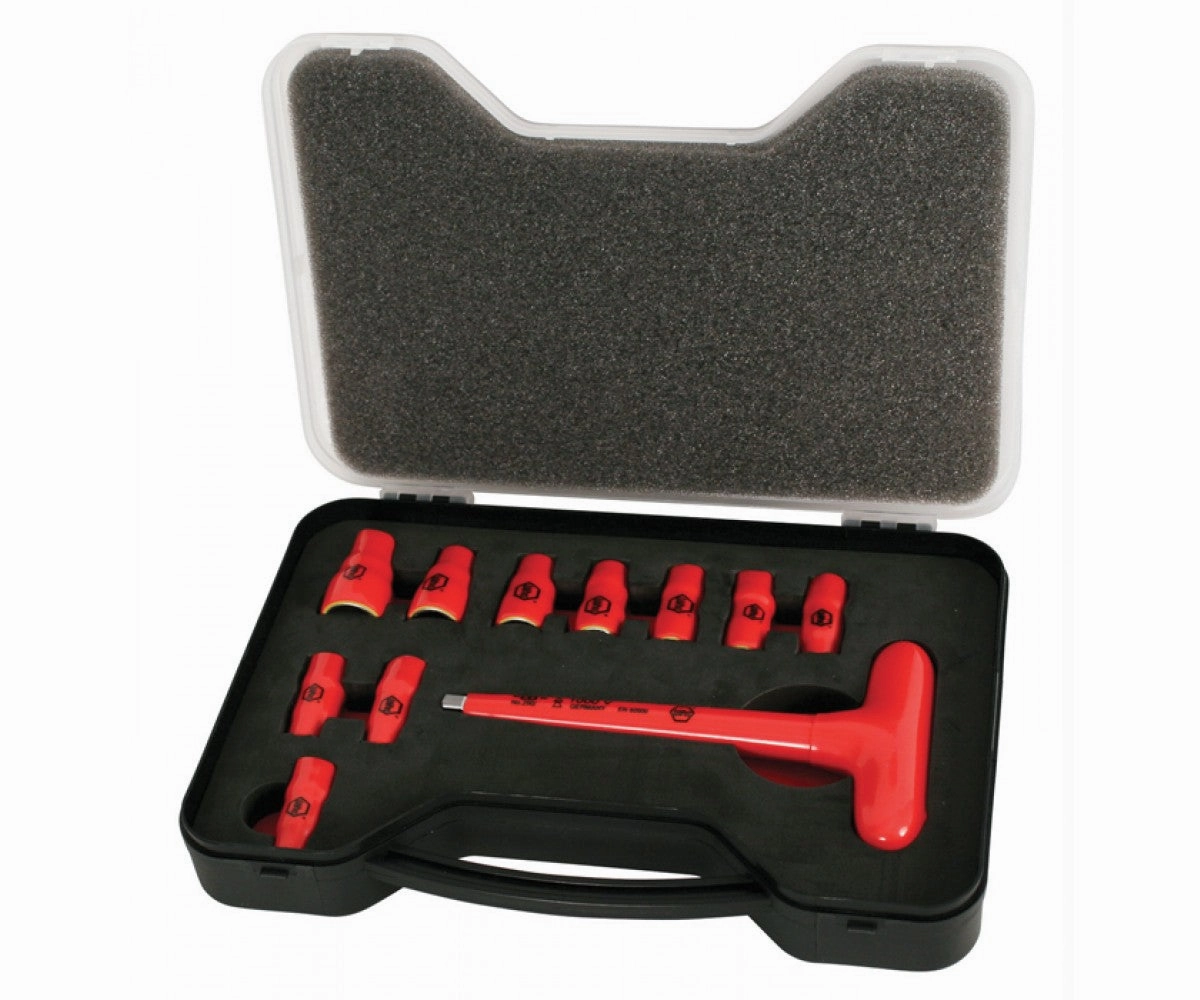 Wiha Tools 31394 11 Piece Insulated Socket Set 1/4" Drive - SAE