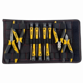 Wiha Tools 32794 11 Piece ESD Safe Picofinish Precision Screwdrivers and Pliers Set in Pouch
