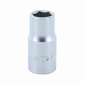 Wiha Tools 33309 1/4" Drive Socket, 6 Point, 9/32"