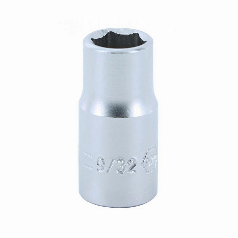 Wiha Tools 33309 1/4" Drive Socket, 6 Point, 9/32"