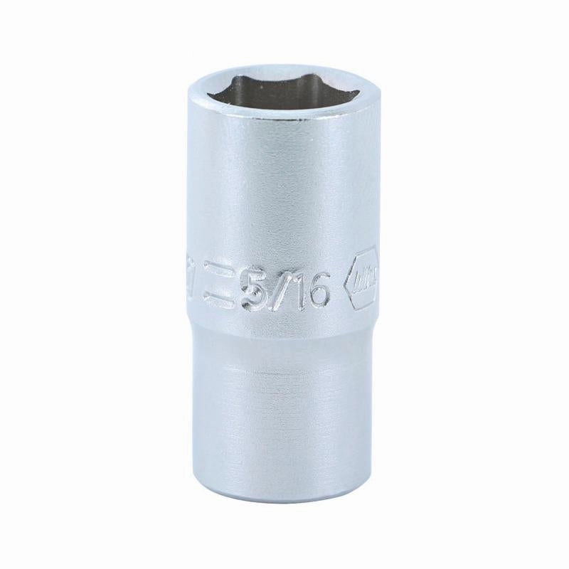 Wiha Tools 33310 1/4 Inch Drive Socket, 6 Point, 5/16 Inch
