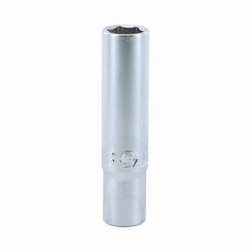 Wiha Tools 33345 1/4" Dr. Deep Socket Inch, 6 Pt, 8.0mm