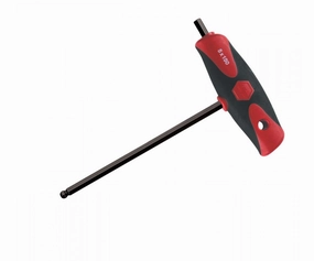 Wiha Tools 33448 Soft Grip Dual Drive Ball End Hex T-Handle 4.0mm
