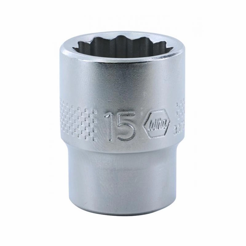 Wiha Tools 33730 3/8 Inch Drive Socket, 12 Point, 15.0mm