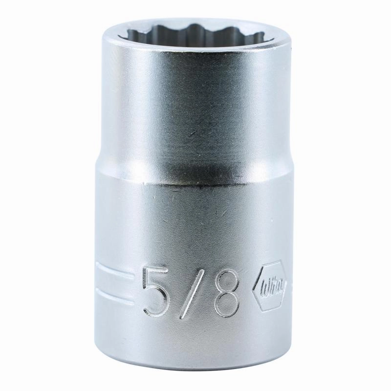 Wiha Tools 33813 12 Point, 1/2 Inch Drive Deep Socket, 5/8 Inch