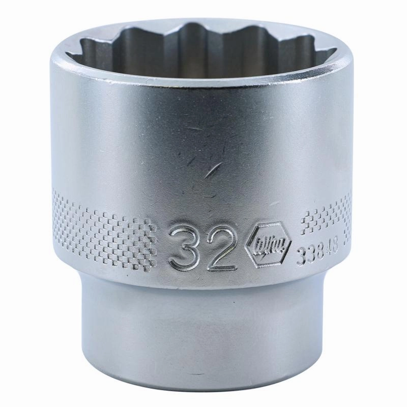 Wiha Tools 33848 1/2 Inch Drive Socket, 12 Point, 32 mm