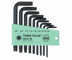 Wiha Tools 36199 9 Piece TORX Plus L-Key Short Arm Set