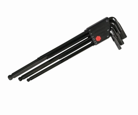 Wiha Tools 36990 Ball End Black Metric Hex Long Arm L-Keys, 9 Pc. Set