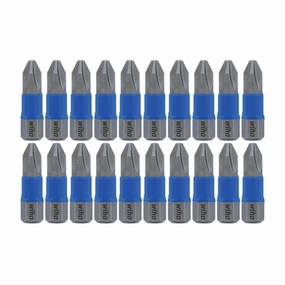 Wiha Tools 70042 TerminatorBlue Impact Bit Box - Phillips #2 - 1 Inch - 20 Pack
