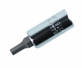 Wiha Tools 71301 Hex Metric Bit Socket, 1/4" Square Drive, 1.5 mm x 38 mm