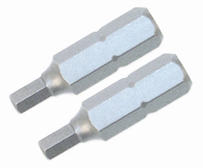 Wiha Tools 71387 Hex Inch Insert Bits, 3/8" x 25 mm, 2 Pk.