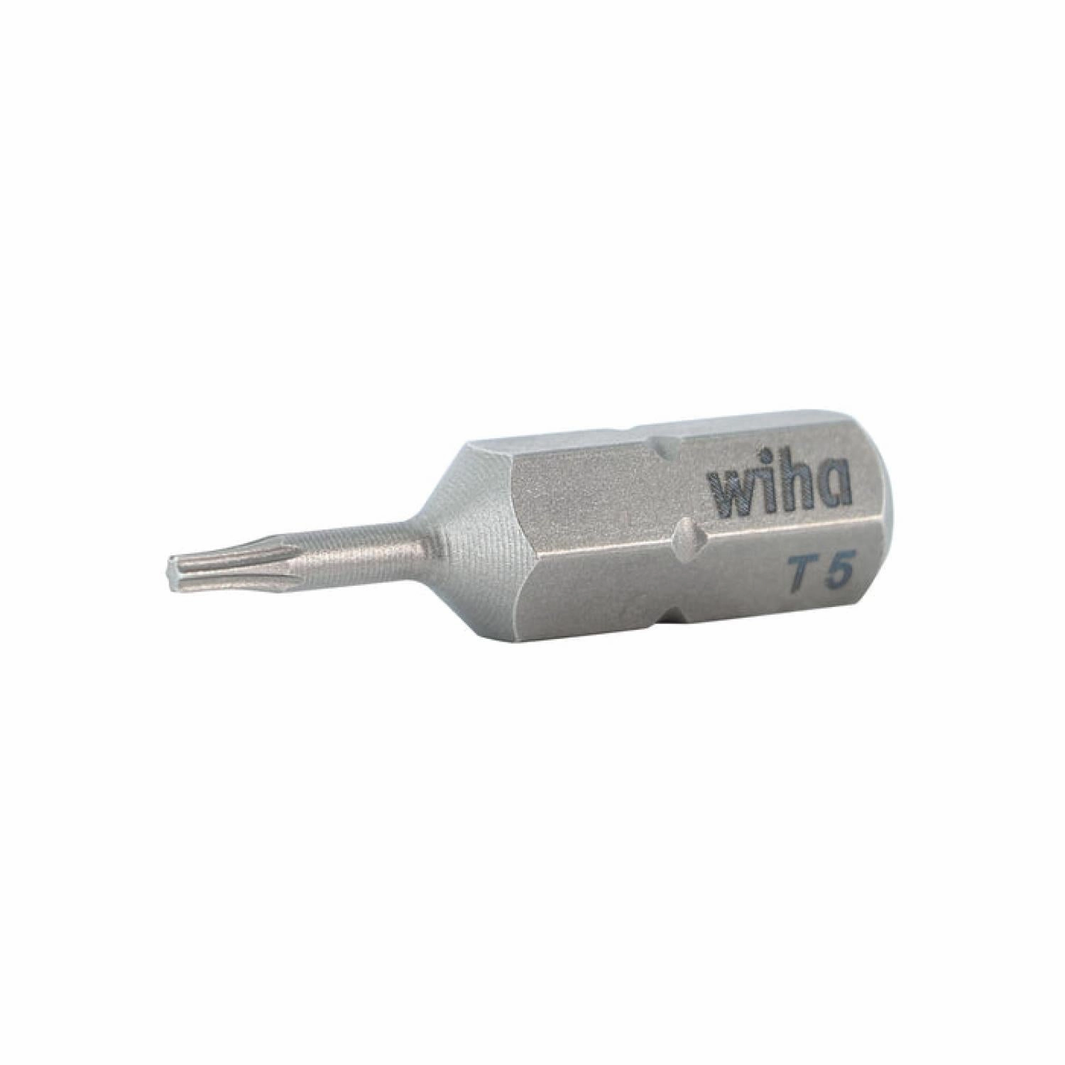Wiha Tools 71505 T5 x 25mm TORX Insert Bit, 2 Pack