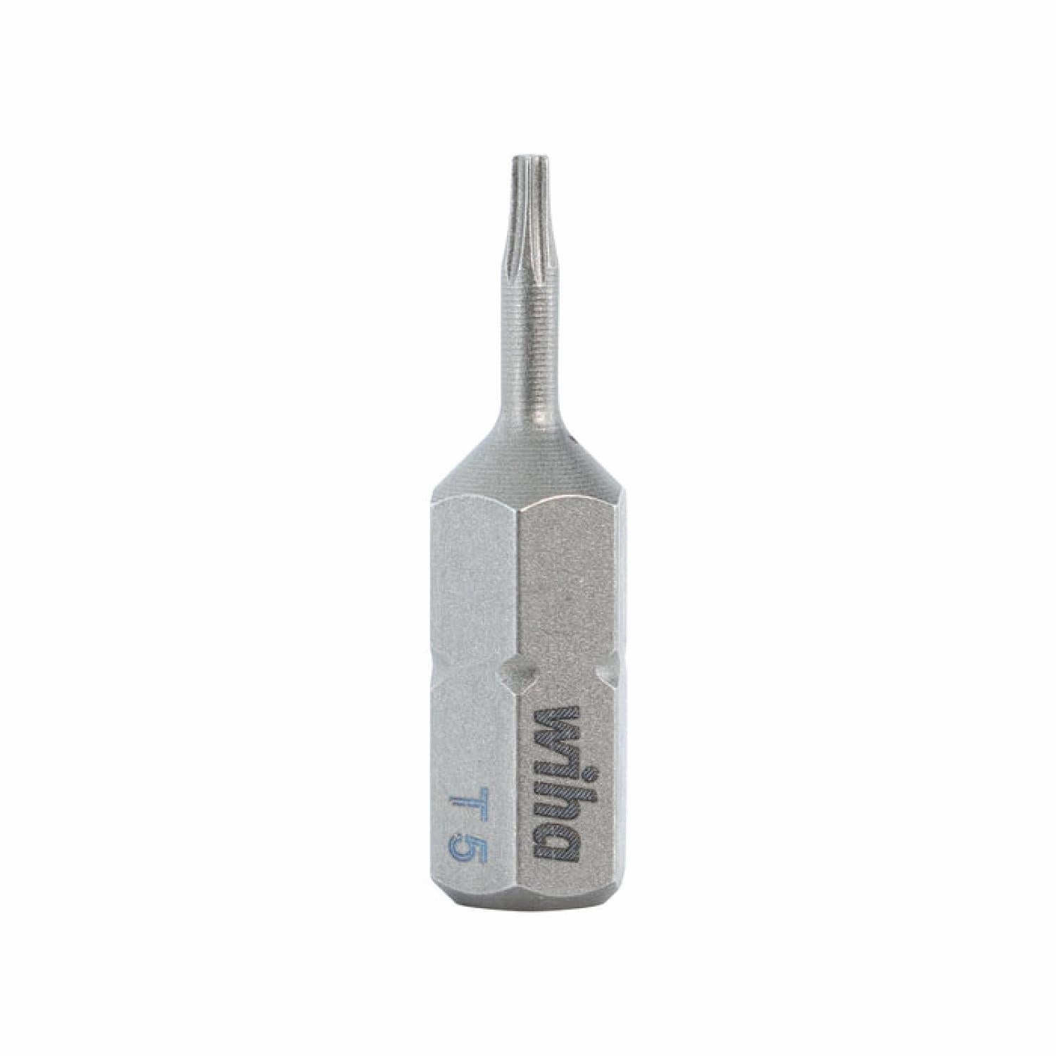 Wiha Tools 71505 T5 x 25mm TORX Insert Bit, 2 Pack