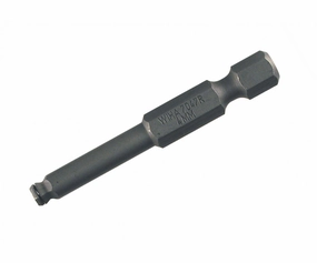 Wiha Tools 71738 MagicRing Screw Holding Ball End Hex Inch Power Bit, 1/4" x 50 mm