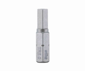 Wiha Tools 71944 Security Hex Insert Bit, 5.0 mm x 25 mm, 10 Pk.