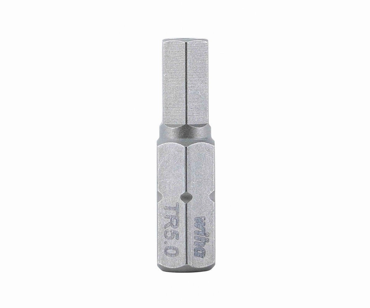 Wiha Tools 71944 Security Hex Insert Bit, 5.0 mm x 25 mm, 10 Pk.