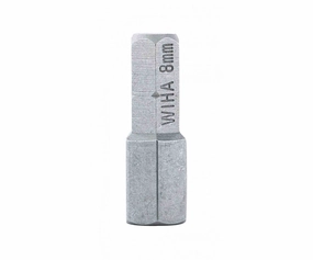 Wiha Tools 71946 Security Hex Insert Bit, 8.0 mm x 25 mm, 10 Pk.