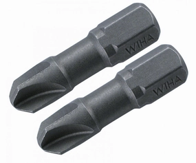 Wiha Tools 71950 Tri-Wing Insert Bit, #1 x 25 mm, 2 Pk.