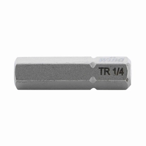 Wiha Tools 71960 Security Hex Insert Bit, 1/4" x 25 mm, 10 Pk.