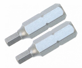 Wiha Tools 71985 Security Hex Insert Bit, 8.0 mm x 25 mm, 2 Pk.